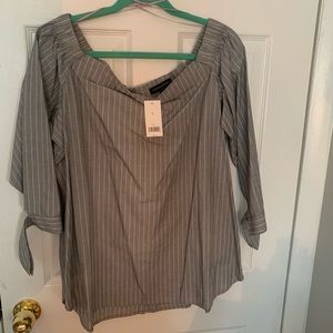 Banana Republic Pinstriped Blouse NWT